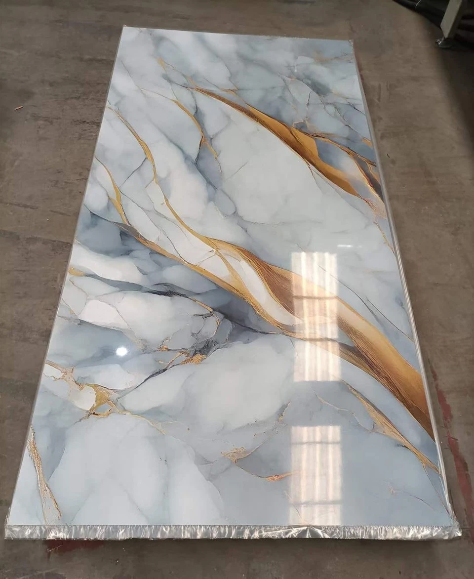 Painel de PVC com efeito mármore