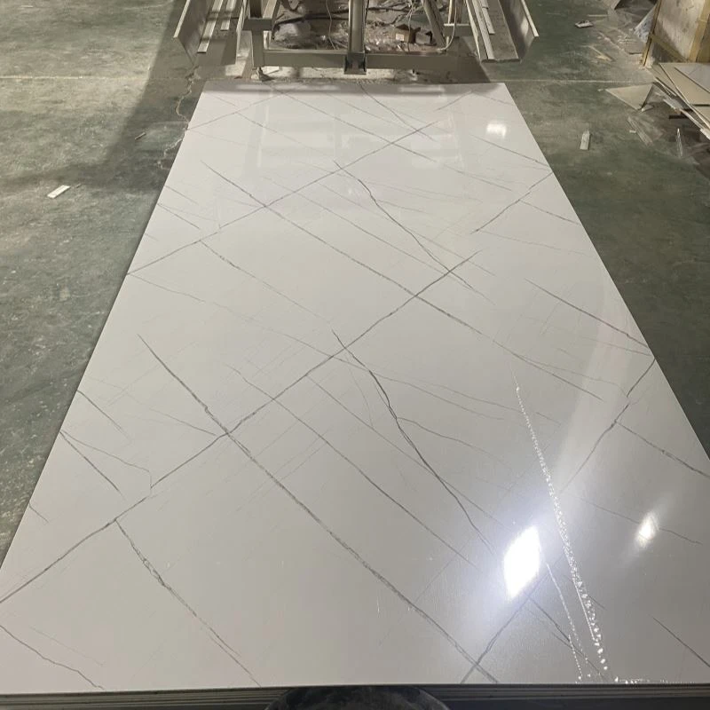 Folha de painel de parede de mármore de PVC